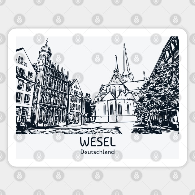 Wesel - Deutschland Magnet by Lakeric